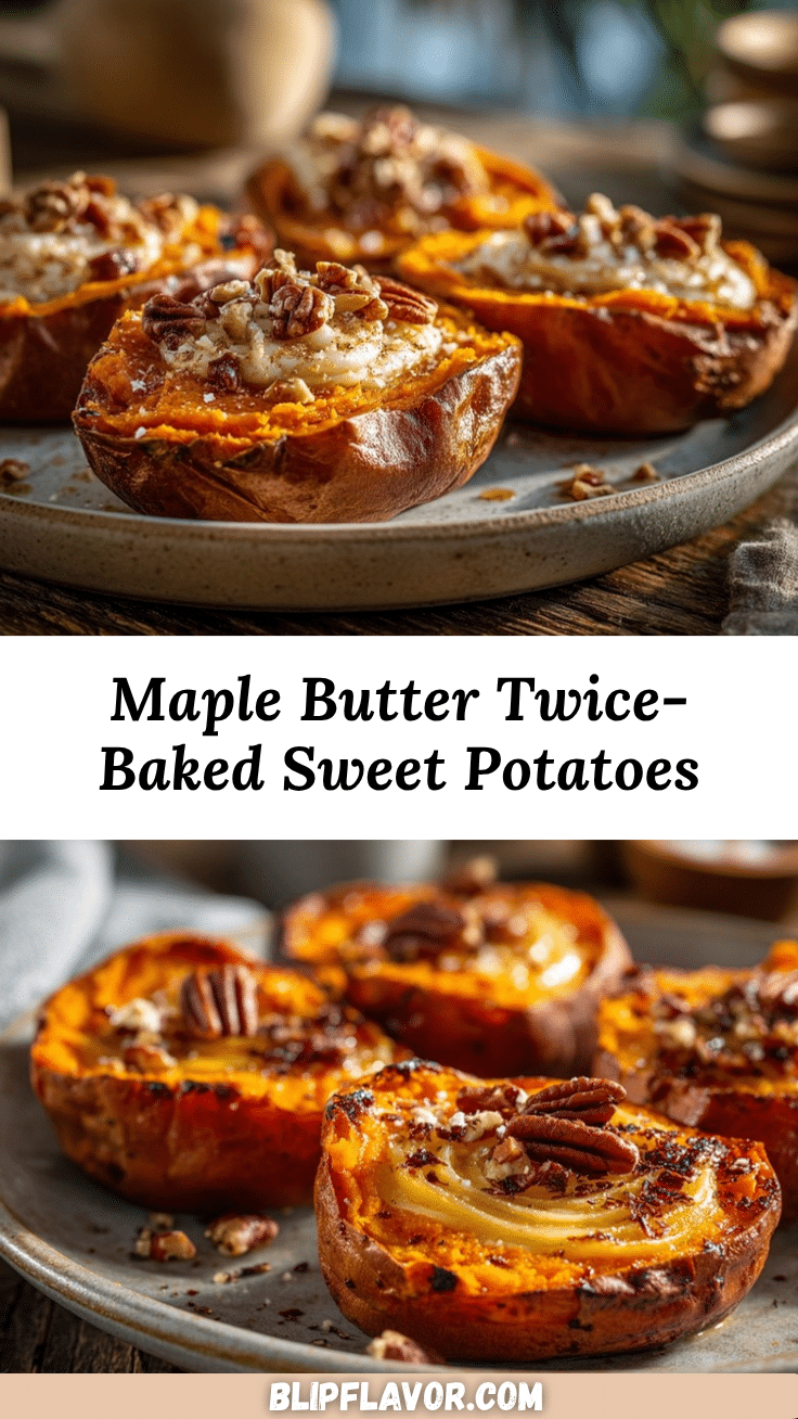 Twice-Baked Sweet Potatoes recipe
