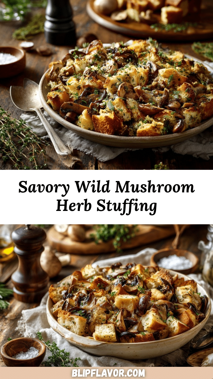 wild mushroom herb dressing recipe