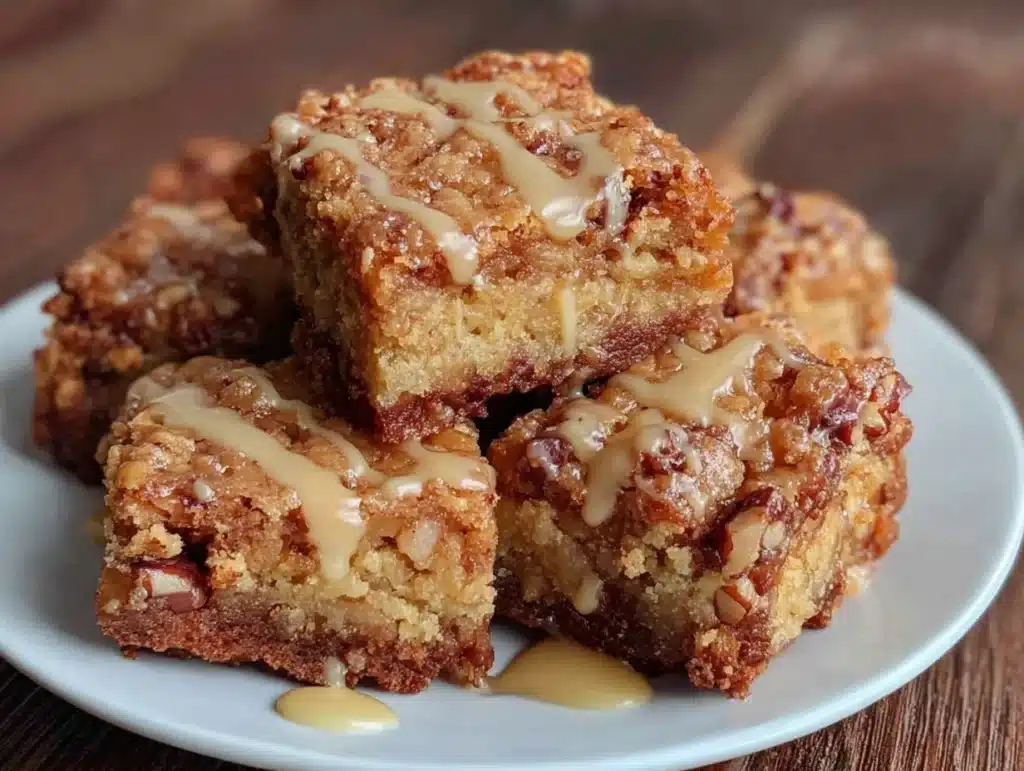 butterscotch toffee cookie bars - featured image