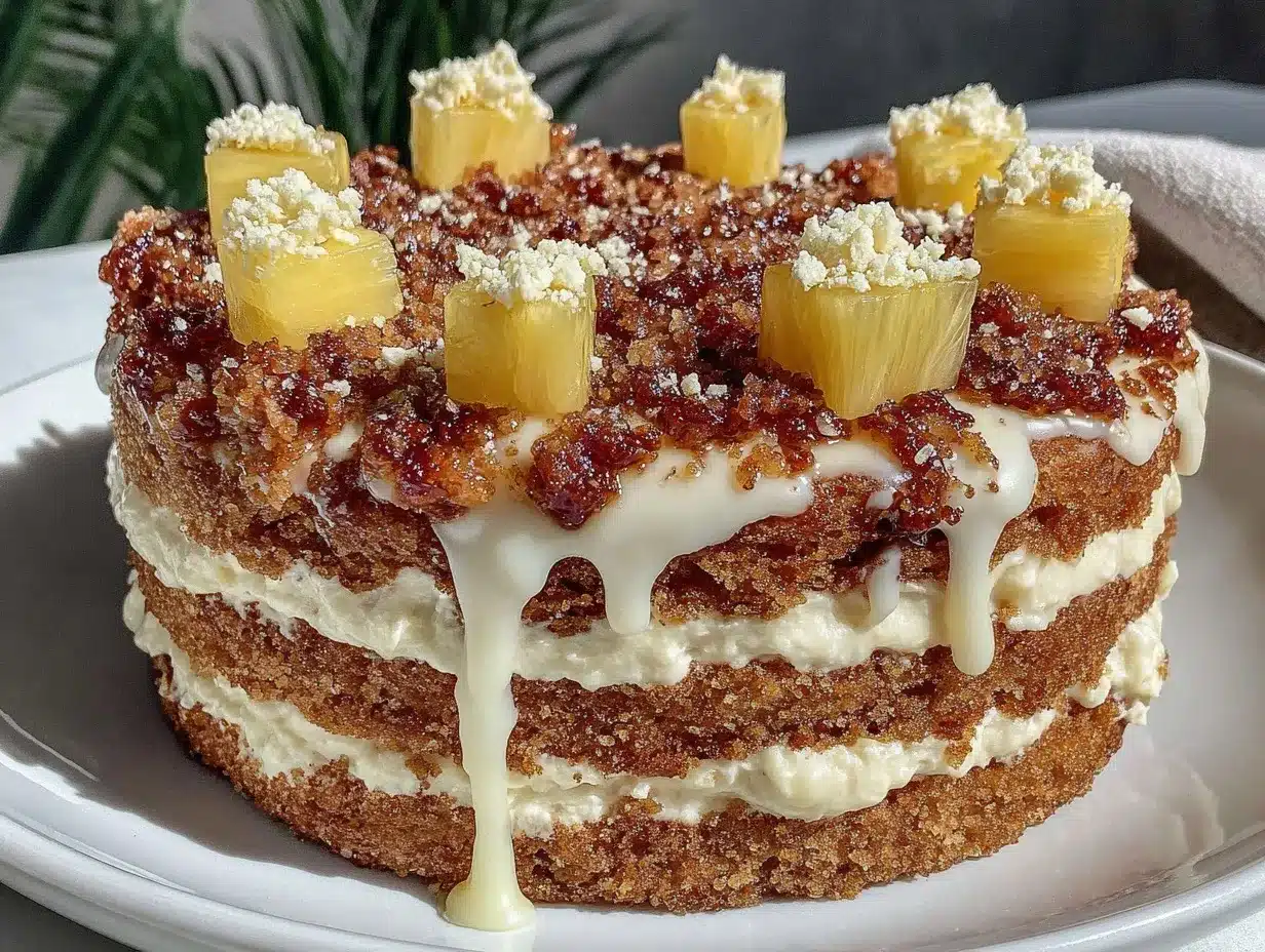 carrot pineapple cake preparation steps