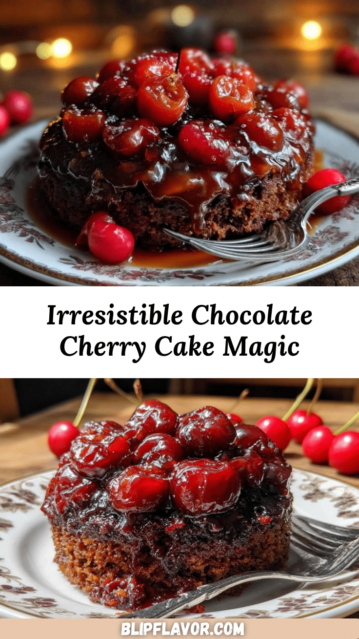 chocolate cherry upside down cake recipe