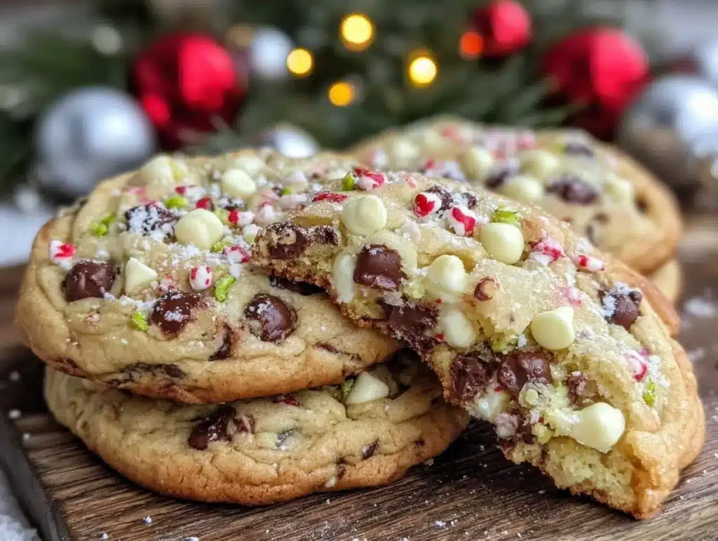 chocolate chip Christmas cookies - featured image