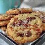 chocolate chip toffee shortbread cookies - featured image