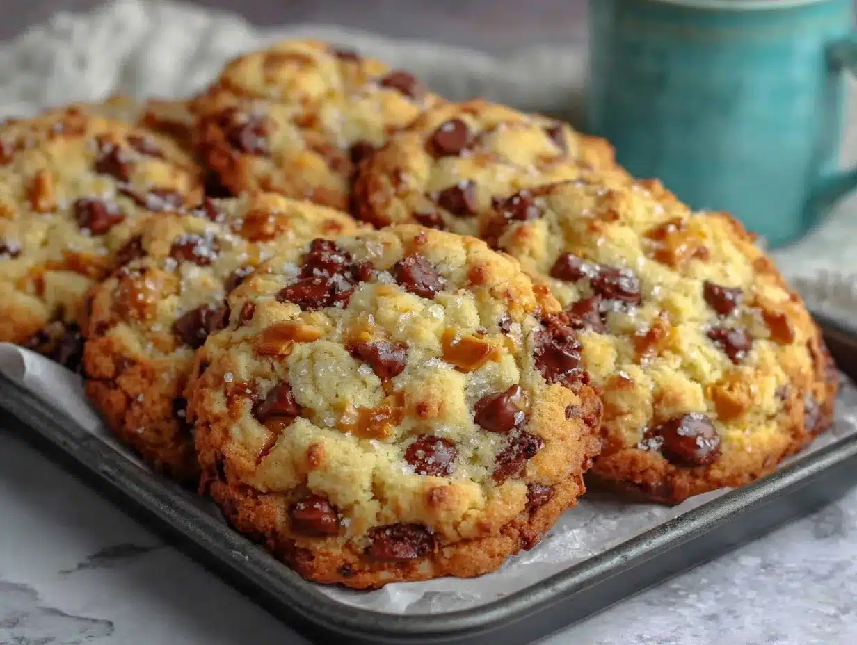 chocolate chip toffee shortbread cookies preparation steps