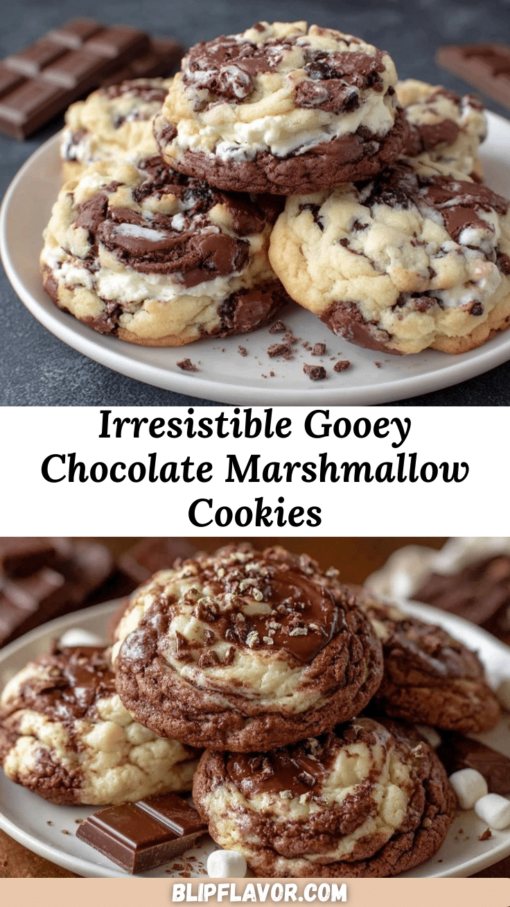 chocolate marshmallow swirl cookies recipe