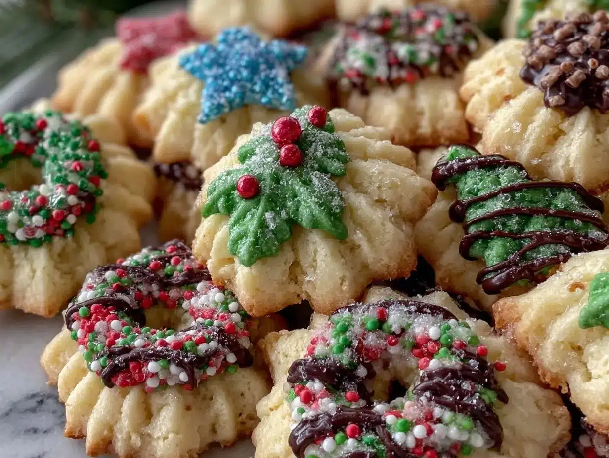 Christmas Spritz Cookies preparation steps