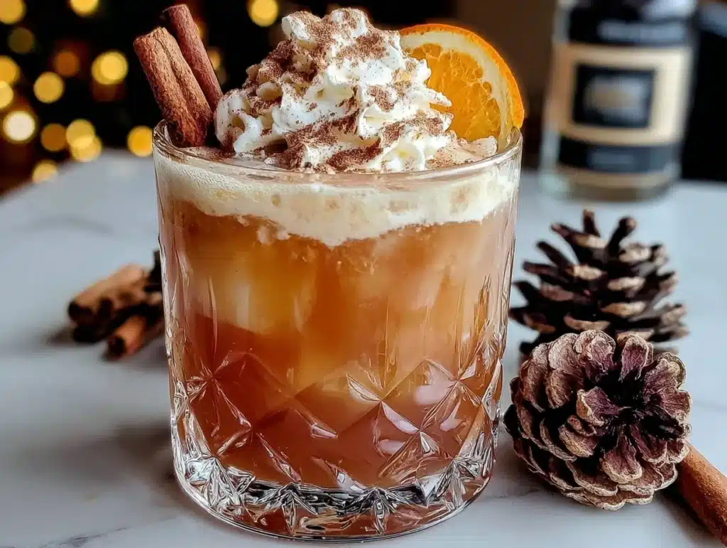 cinnamon maple whiskey sour - featured image