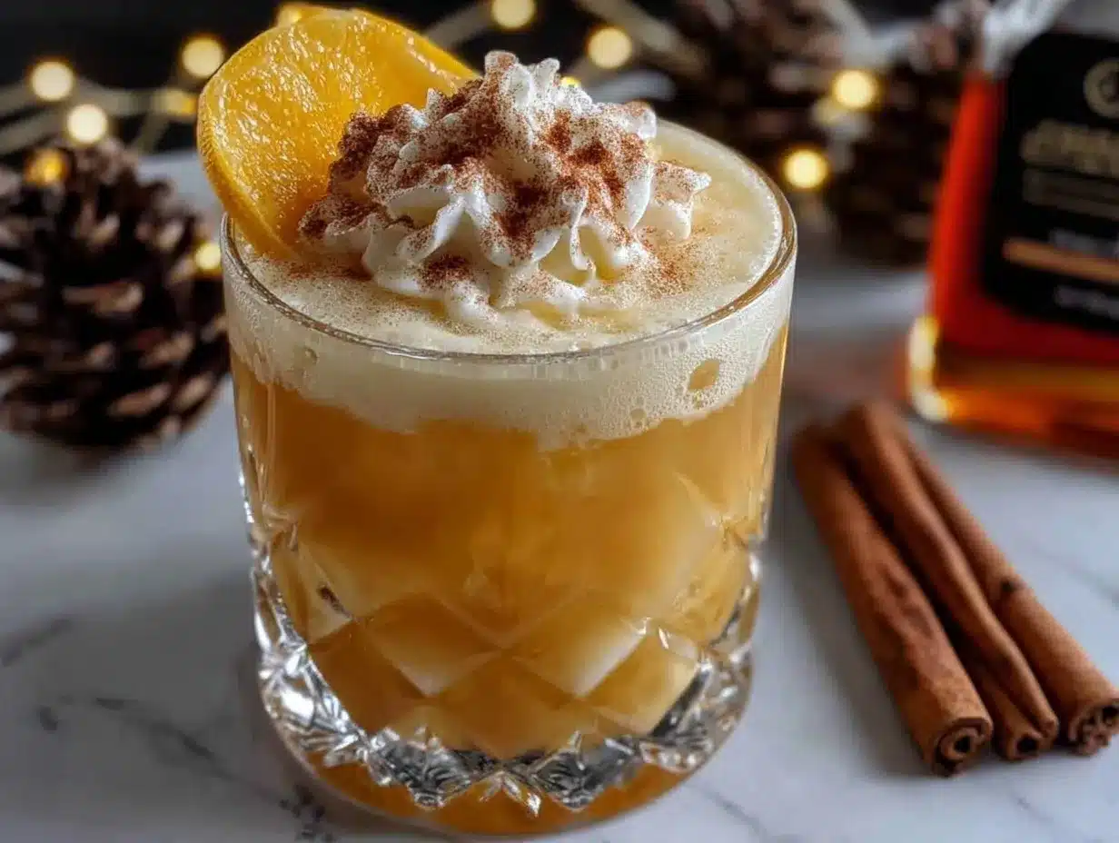cinnamon maple whiskey sour preparation steps