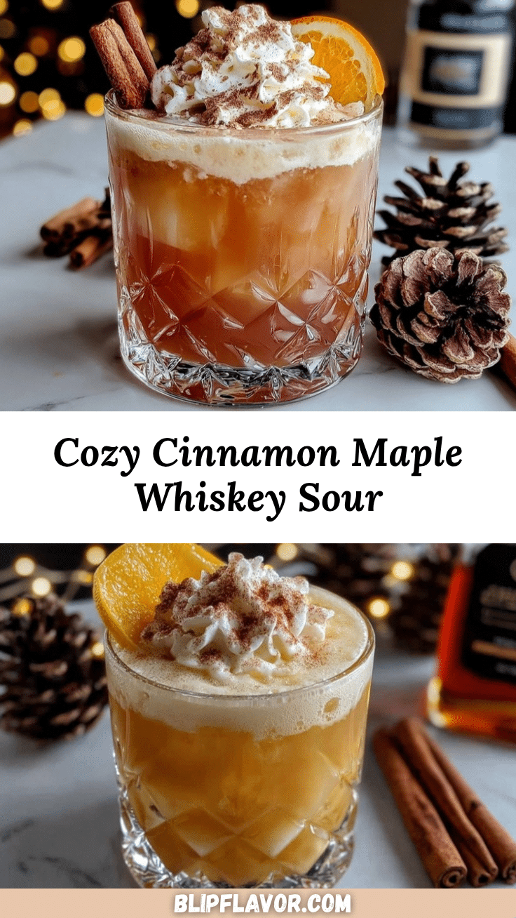 cinnamon maple whiskey sour recipe