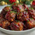 cranberry meatballs - featured image