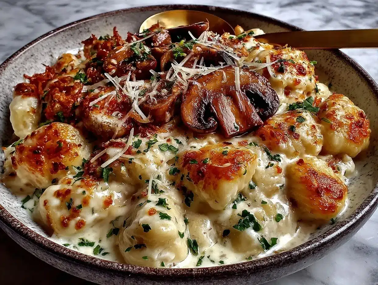 Creamy Boursin Gnocchi preparation steps