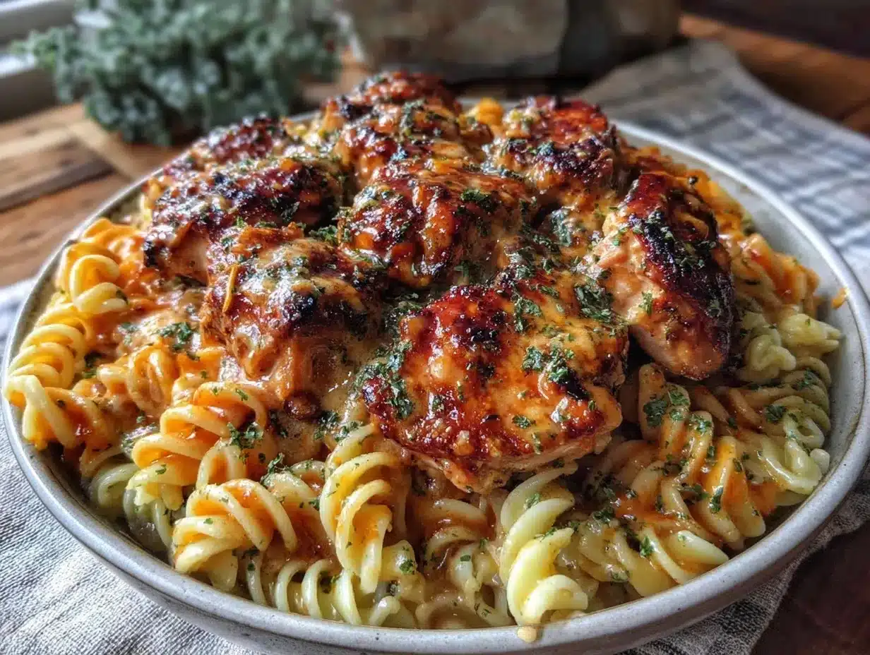 creamy cheesy alfredo pasta preparation steps