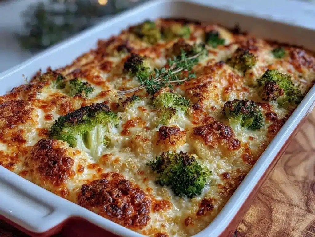 creamy cheesy chicken bake - featured image