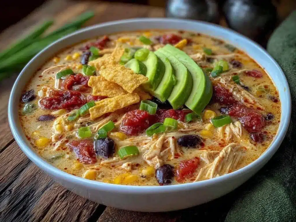 creamy chicken fajita soup - featured image