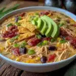 creamy chicken fajita soup - featured image