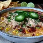creamy chicken fajita soup - featured image