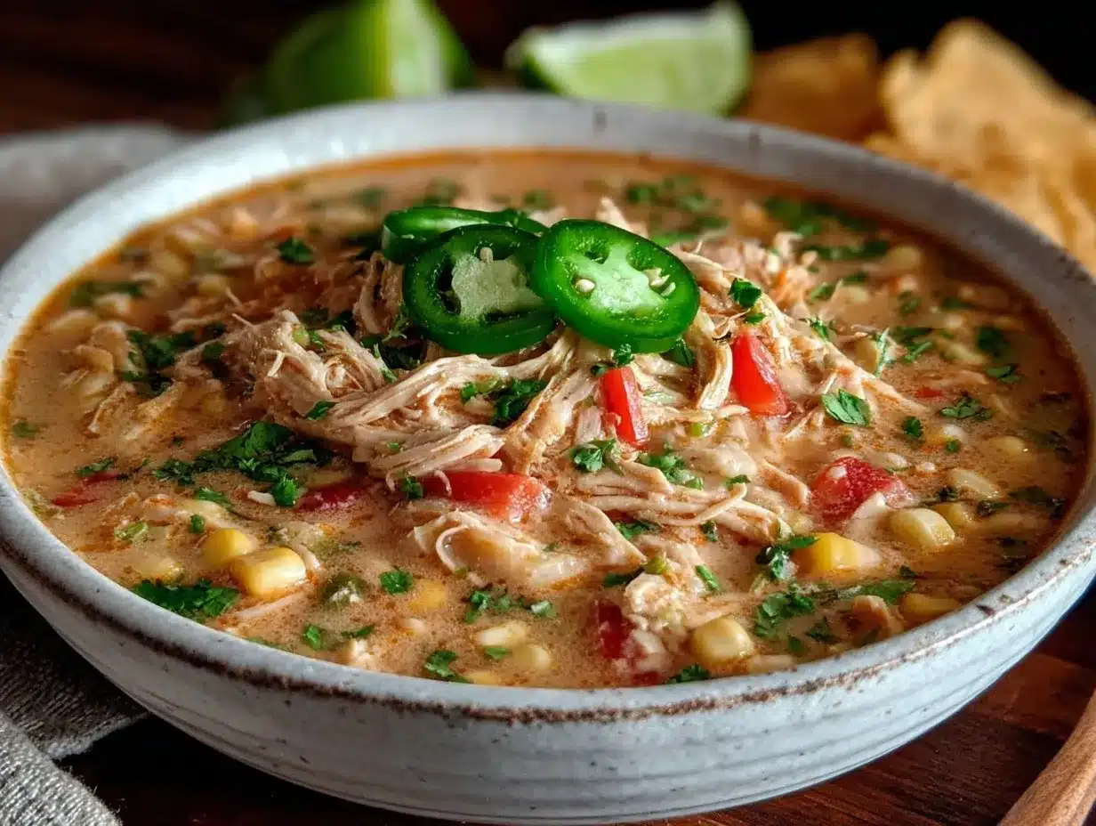 creamy chicken fajita soup preparation steps