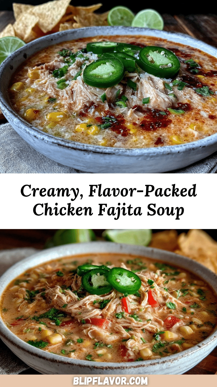 creamy chicken fajita soup recipe