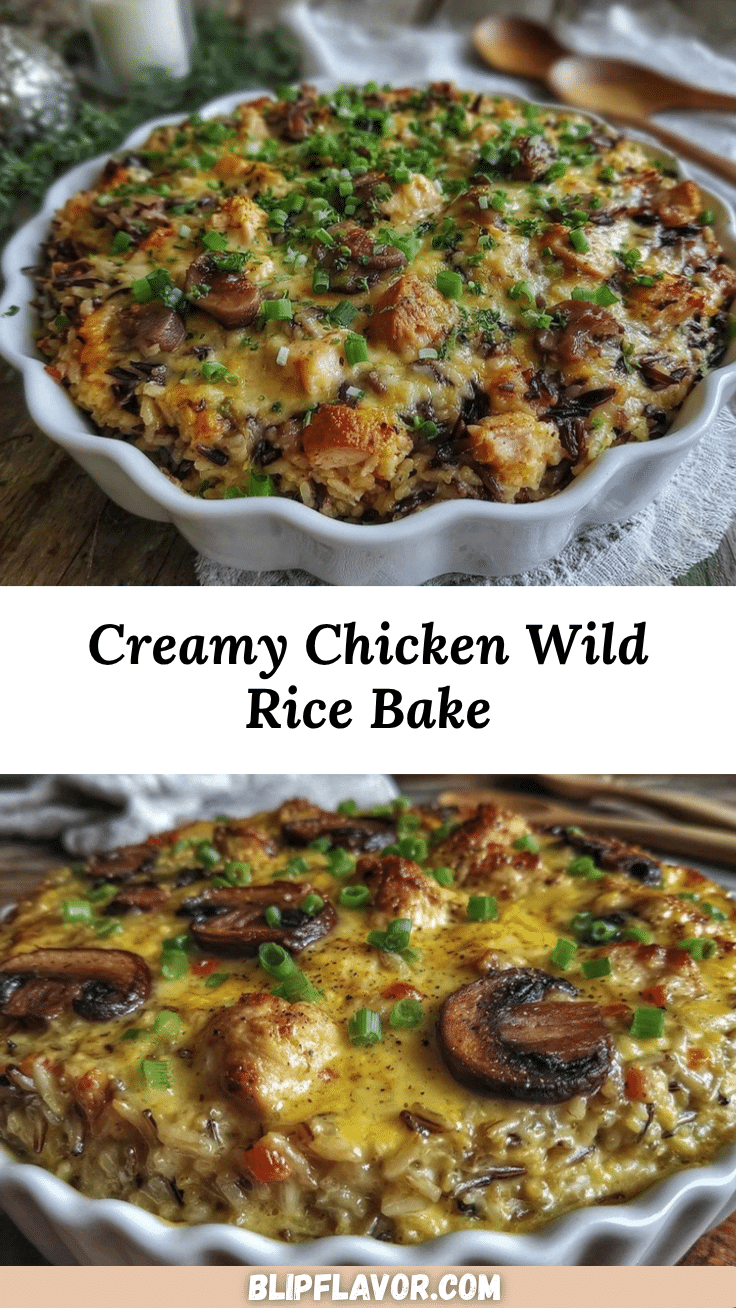 creamy chicken wild rice casserole recipe