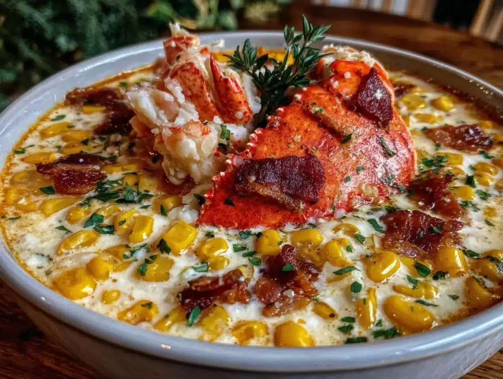 creamy crab corn chowder - featured image