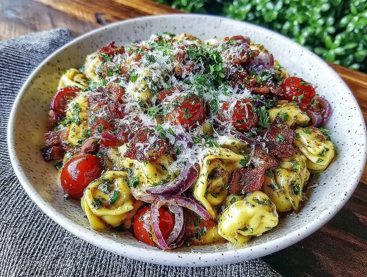 creamy grinder tortellini salad preparation steps
