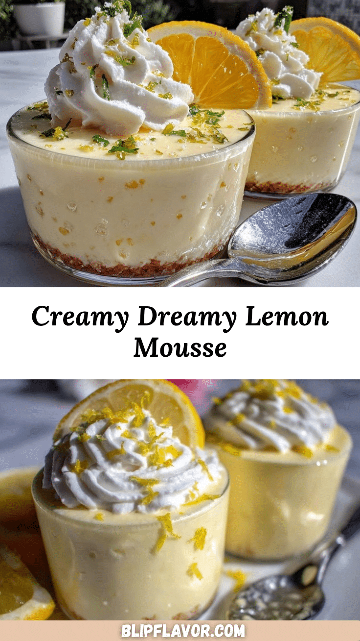 creamy lemon mousse recipe