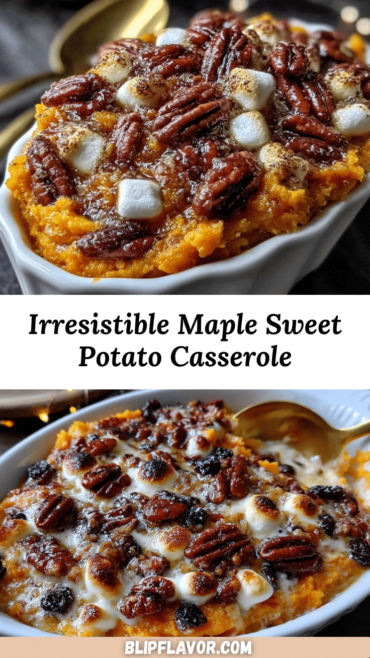 creamy maple sweet potato casserole recipe