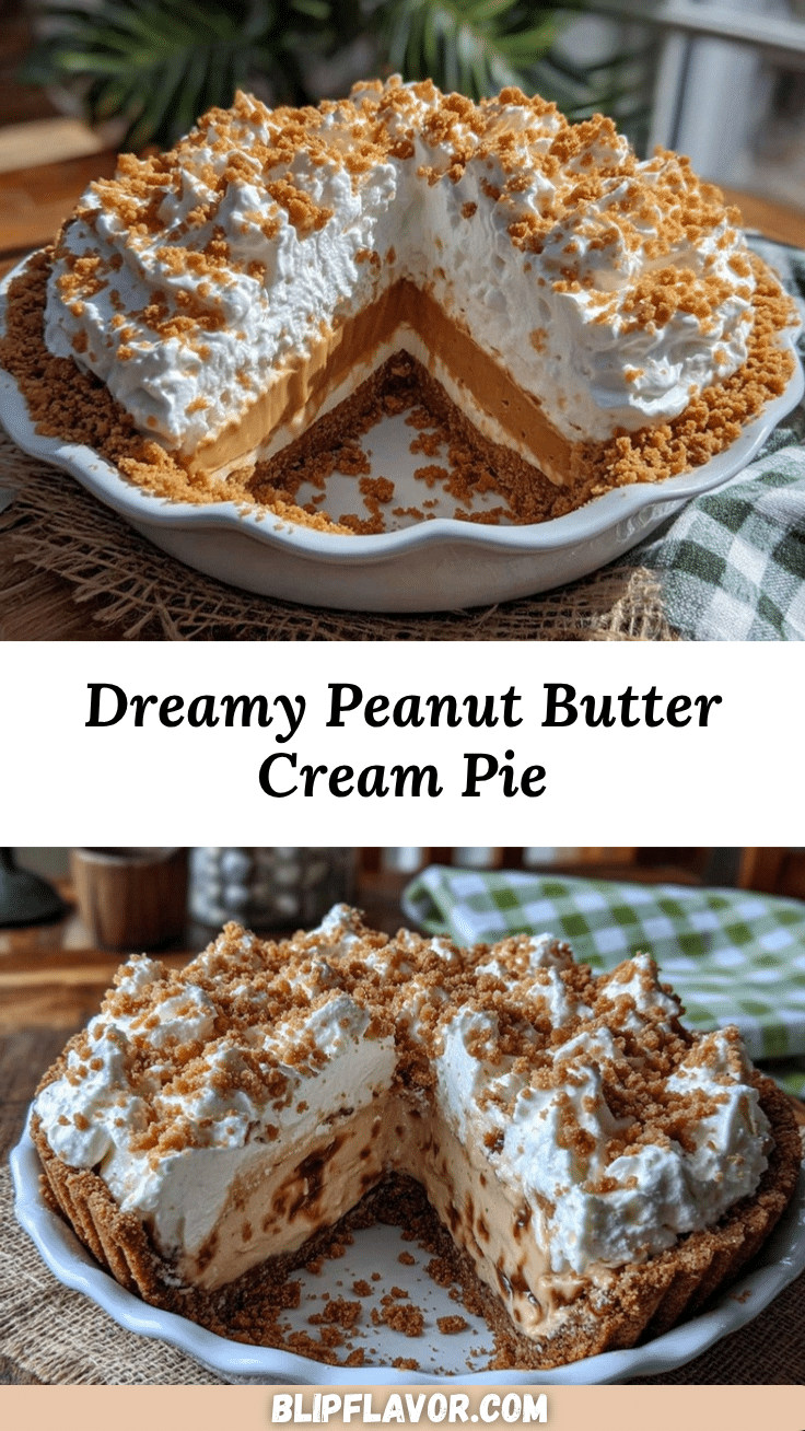 creamy peanut butter cream pie recipe