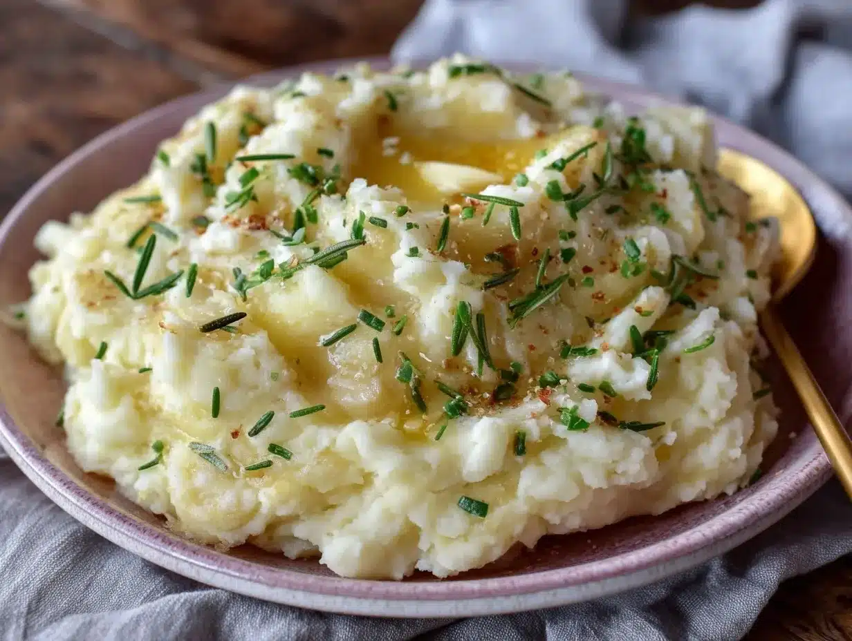 creamy rosemary garlic mashed potatoes preparation steps