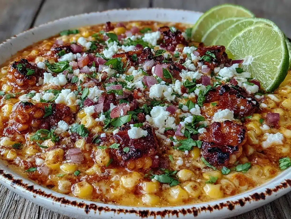 Creamy Street Corn Chicken Chili preparation steps
