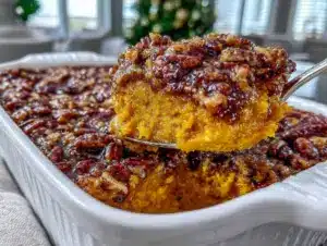 creamy sweet potato casserole - featured image