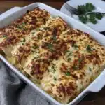 creamy white chicken enchiladas - featured image