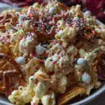 Creamy White Chocolate Reindeer Chow - featured image