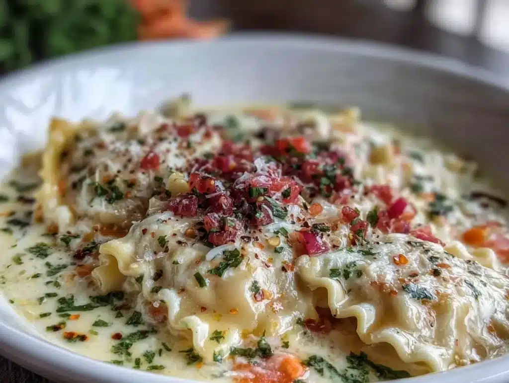 Creamy White Lasagna Soup - featured image