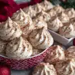 crispy cinnamon maple meringue cookies - featured image