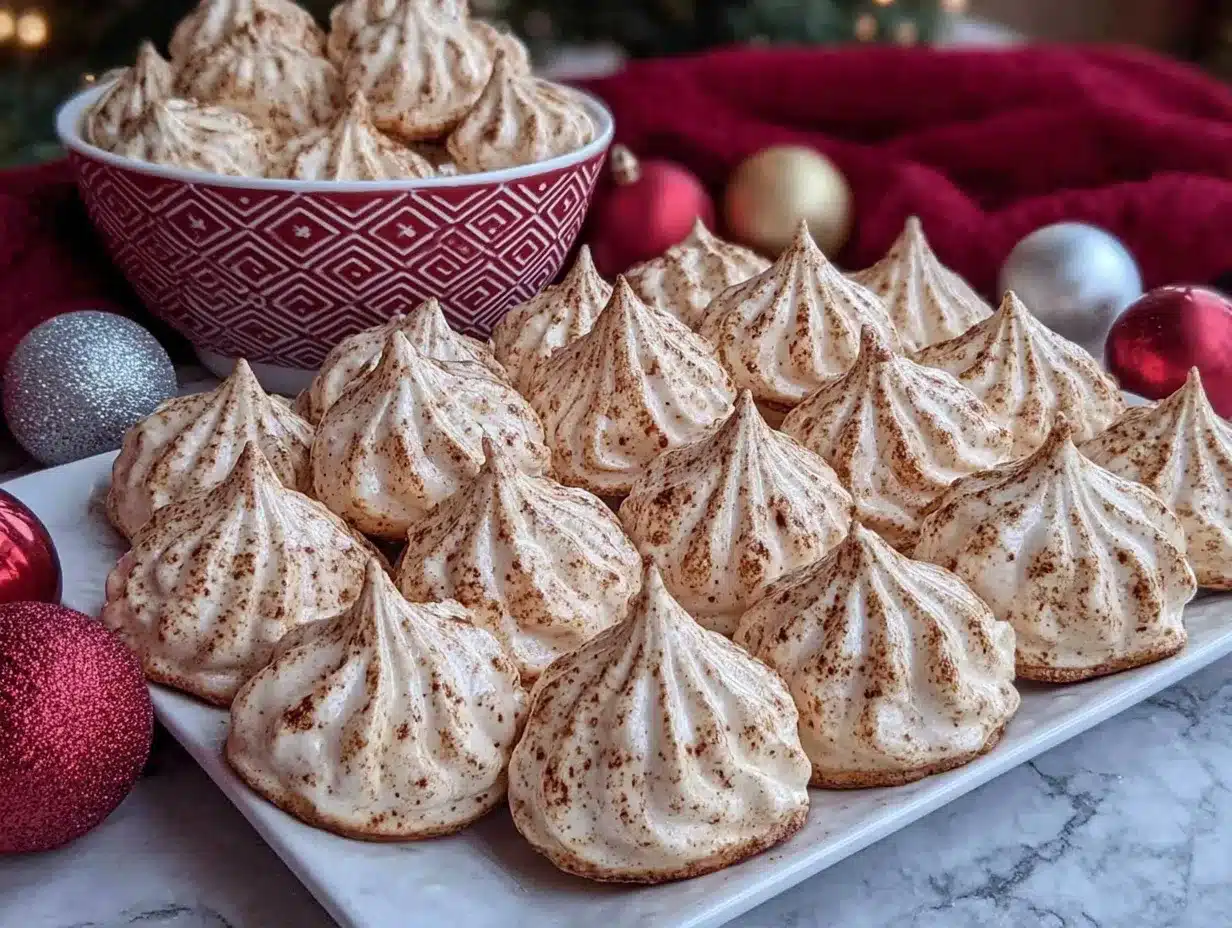 crispy cinnamon maple meringue cookies preparation steps