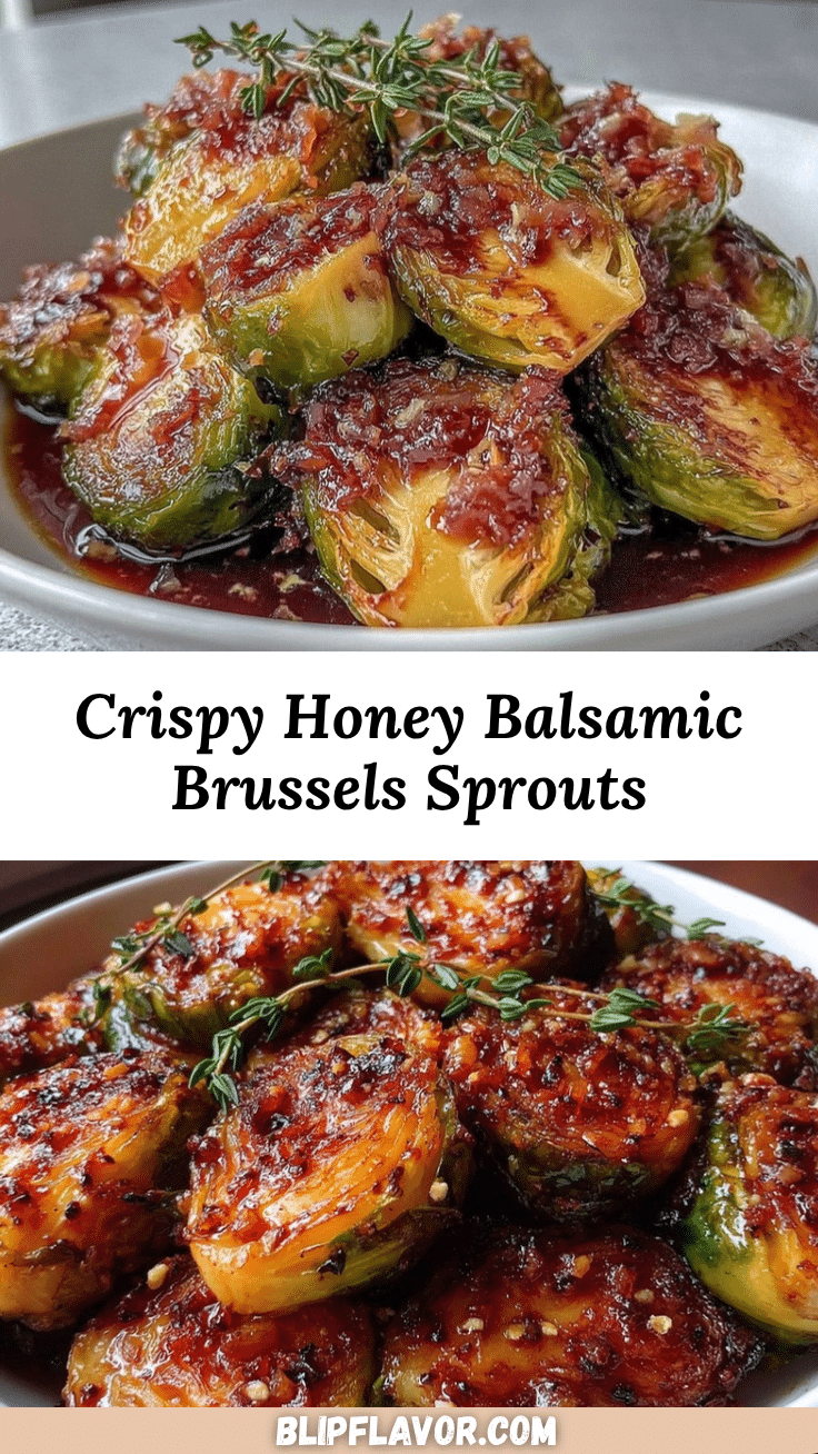 crispy honey balsamic brussels sprouts recipe