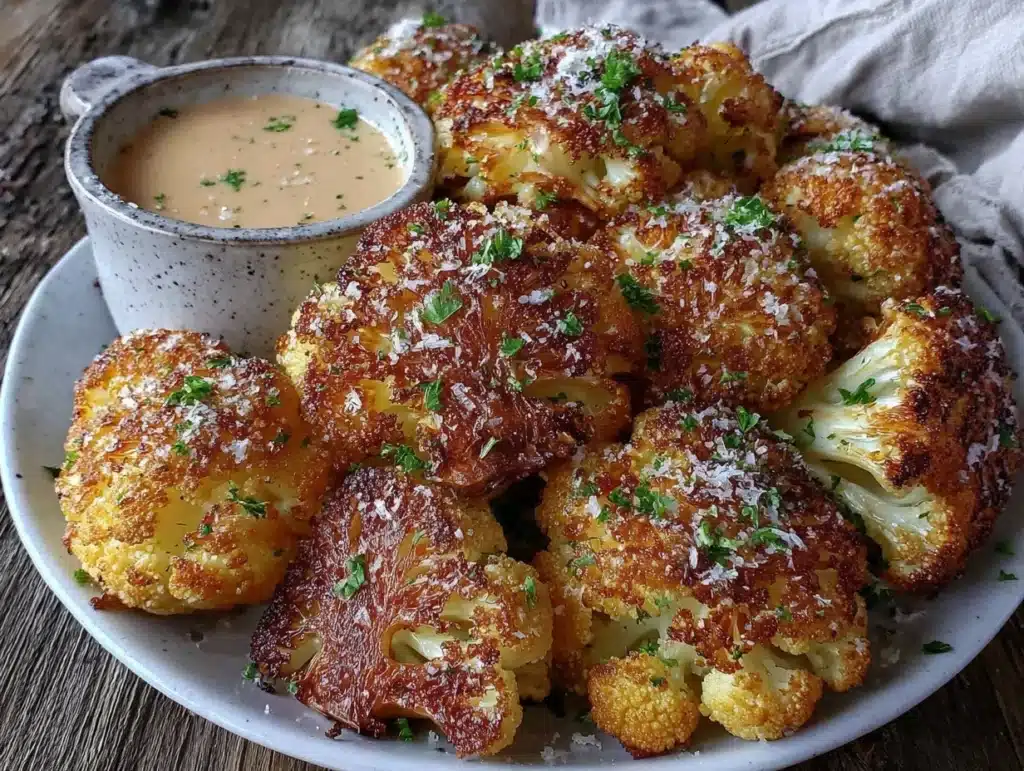 crispy roasted cauliflower - featured image