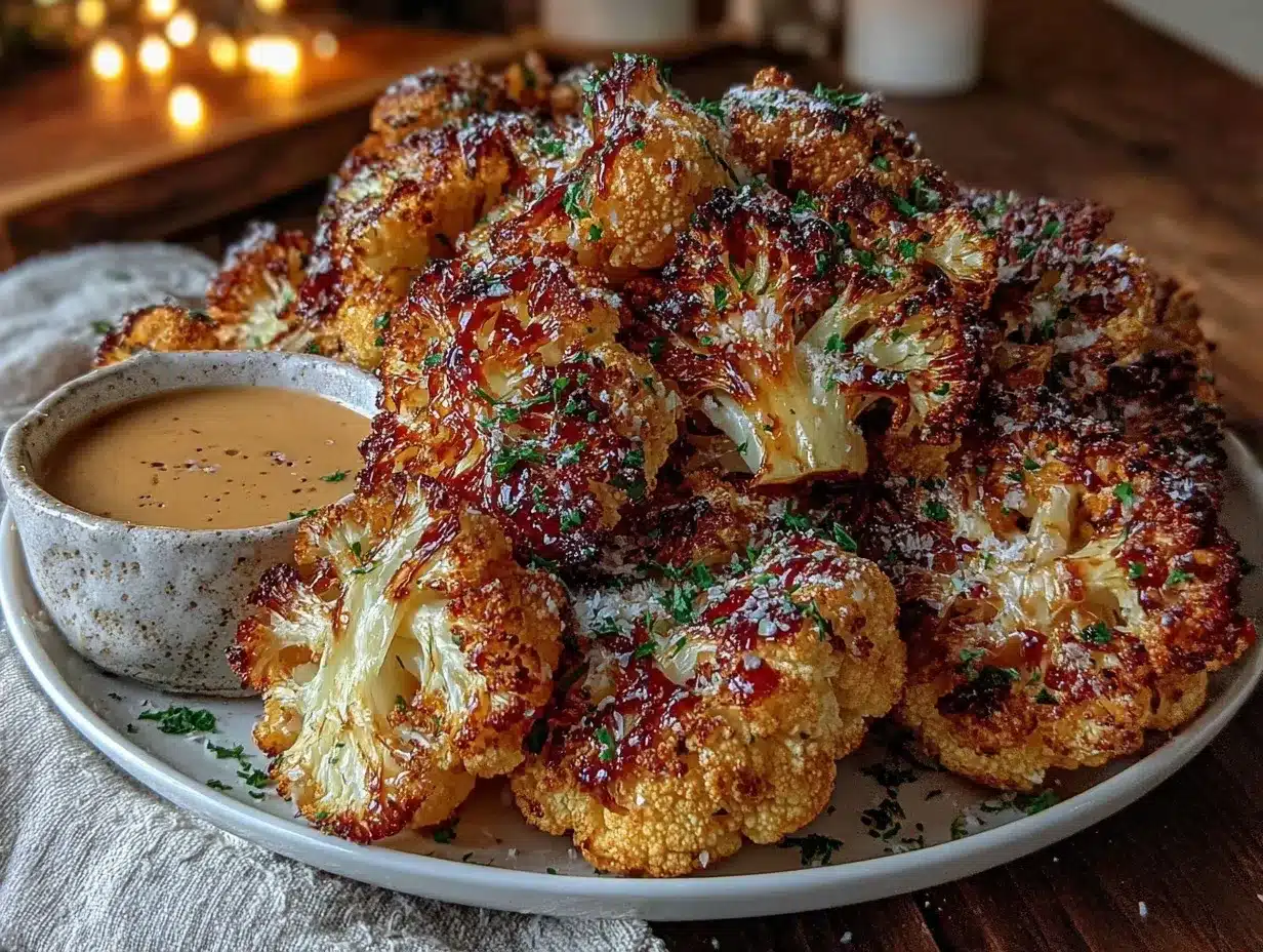 crispy roasted cauliflower preparation steps