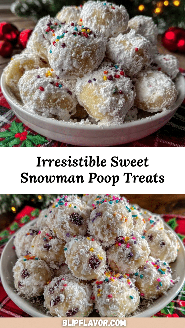 Festive Snowman Poop Christmas Snack recipe