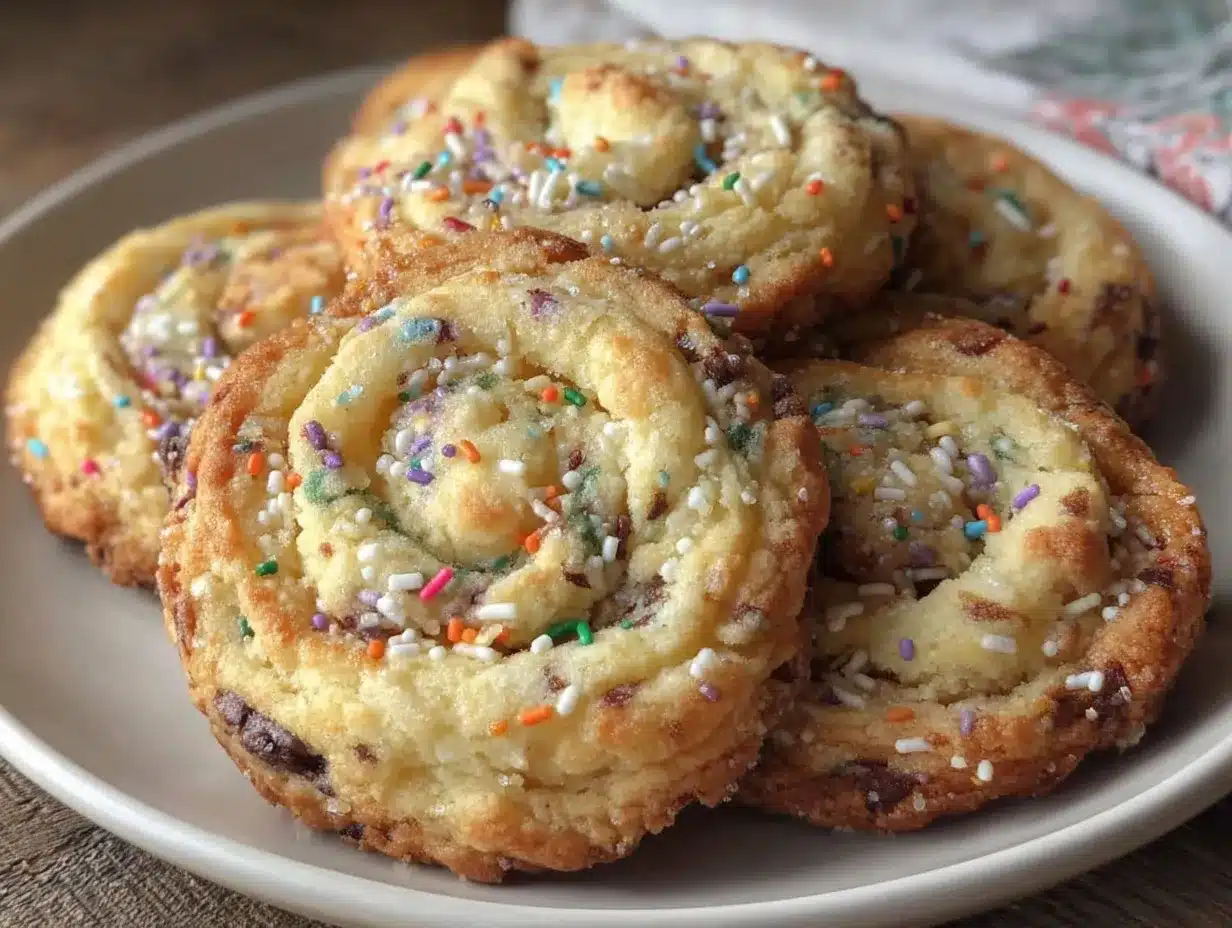 Fluffy Funfetti Butter Cookies preparation steps
