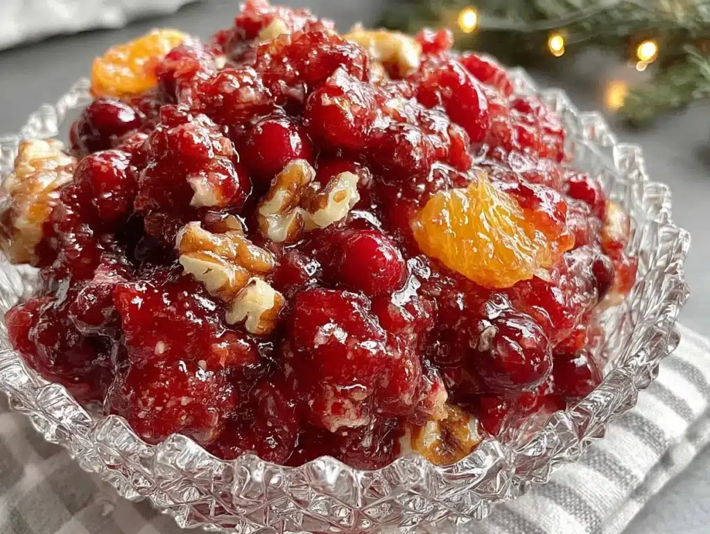 fresh cranberry salad - featured image