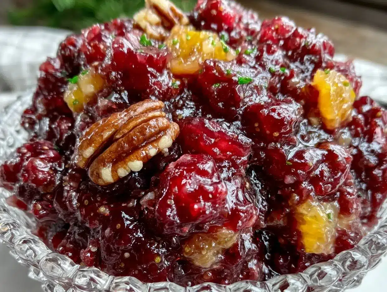 fresh cranberry salad preparation steps