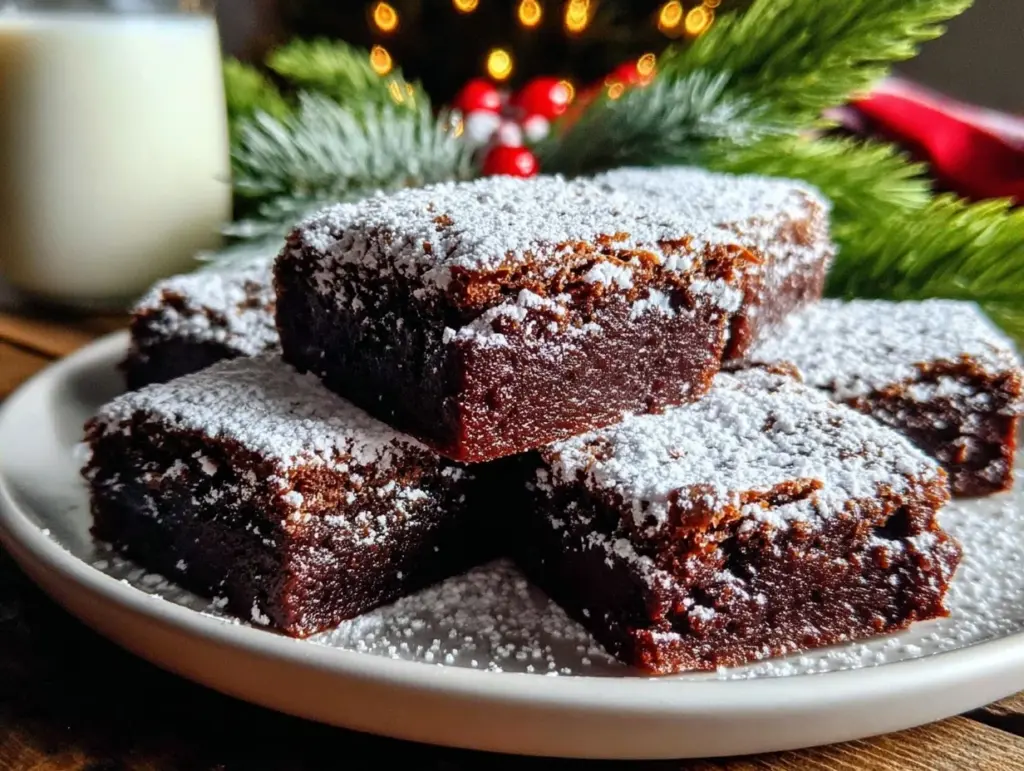 gingerbread brownies - featured image