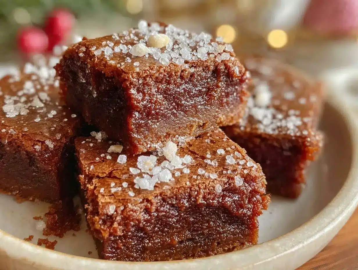 gingerbread brownies preparation steps