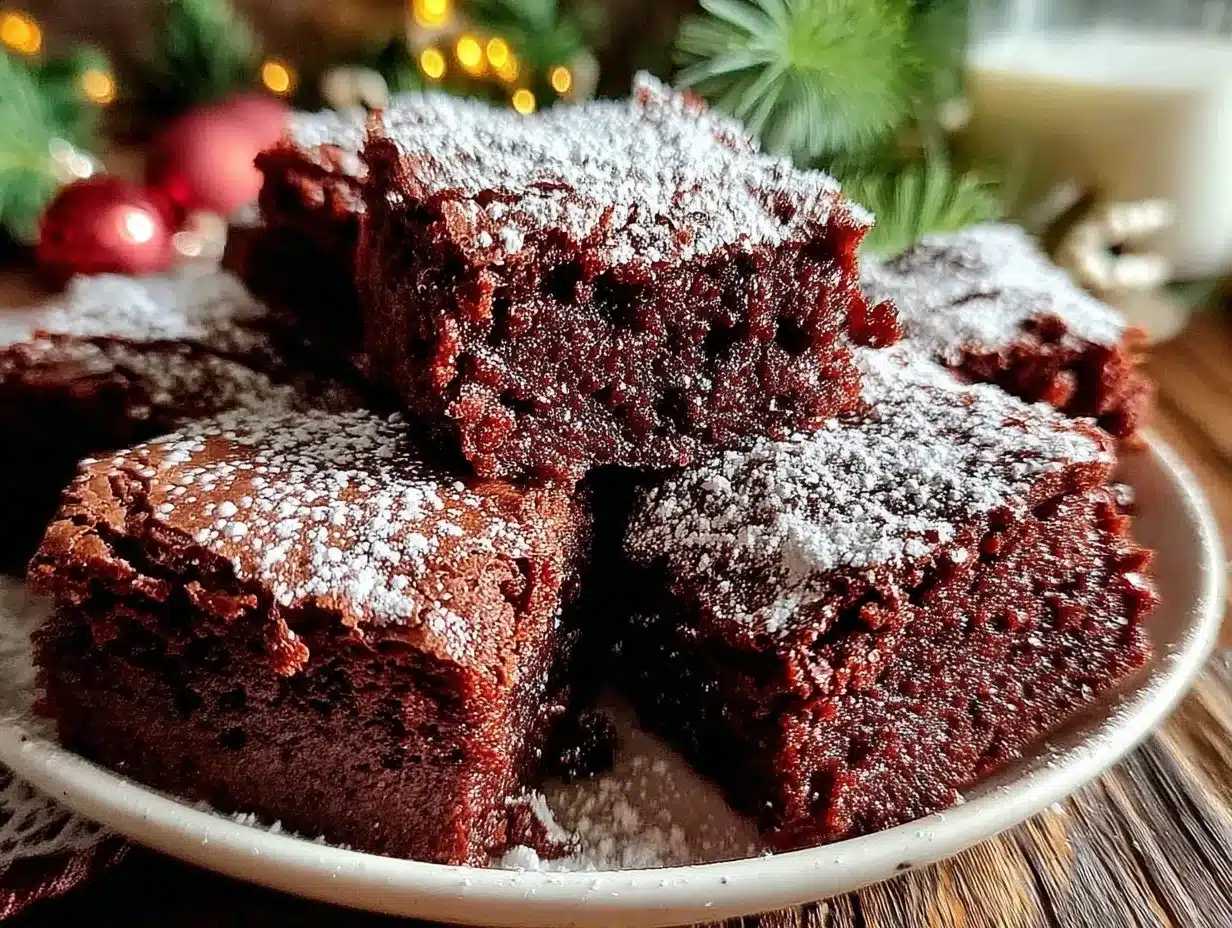 gingerbread brownies preparation steps