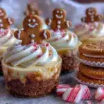 gingerbread cheesecake cups - featured image
