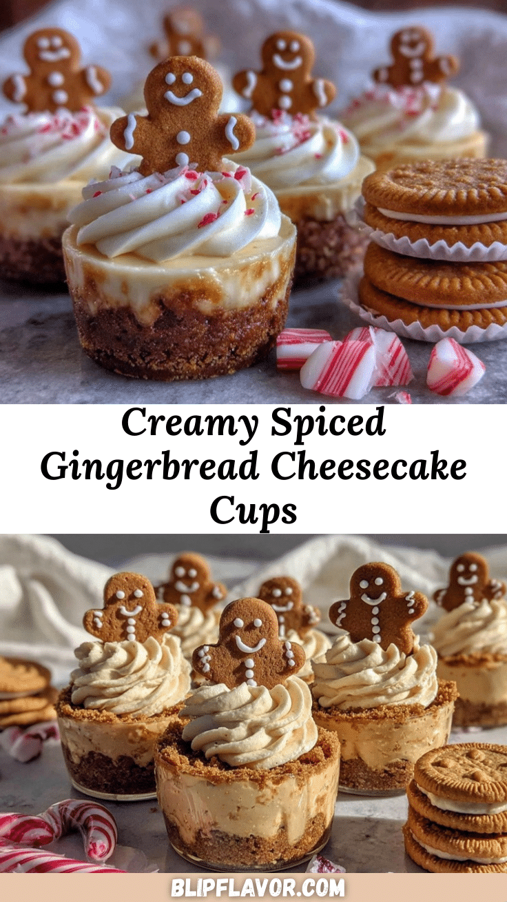 gingerbread cheesecake cups recipe