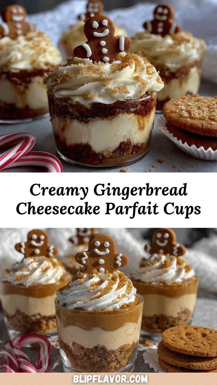 gingerbread cheesecake parfait cups recipe
