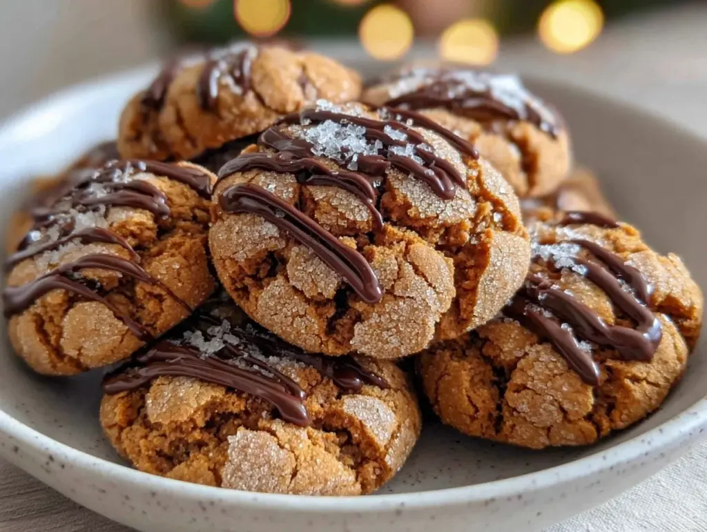 Gingerbread Crinkle Cookies - featured image